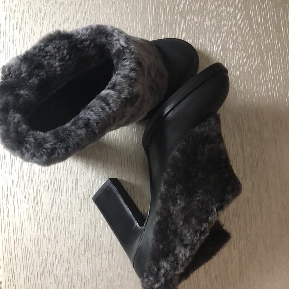 New Rag & bone boot mules real fur lambs size 8.5 - Picture 8 of 15